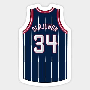 Hakeem Olajuwon Houston Jersey Qiangy Sticker